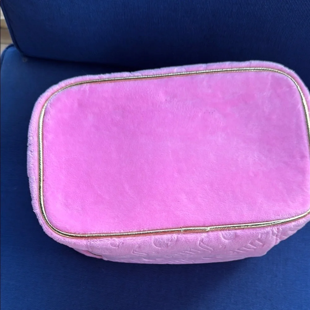 Juicy Couture Pink Velour Cosmetic Bag